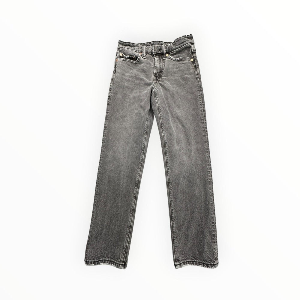American‎ Eagle Jeans Mens 26x28 Black Slim Straight Easyflex Stretch Denim